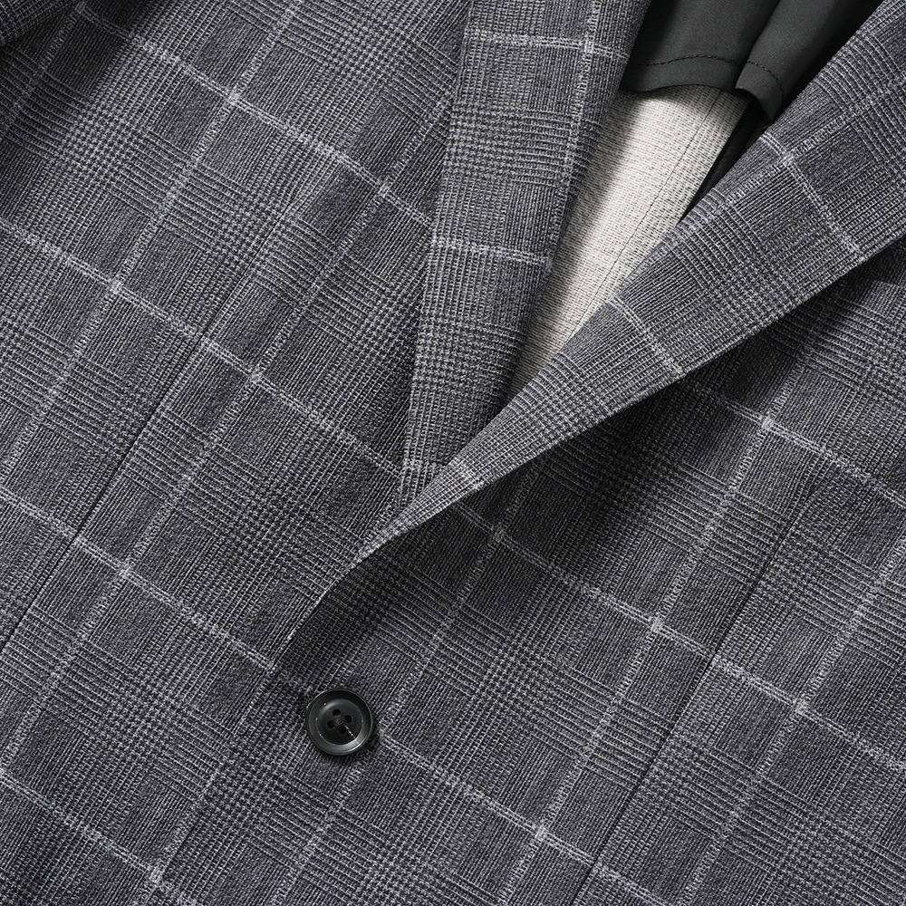 junhashimoto ジュンハシモト LIGHT 2B JACKET -STRETCH GREN CHECK- ライト2B ジャケット ストレッチグレンチェック 1032510007 GREY CHECK