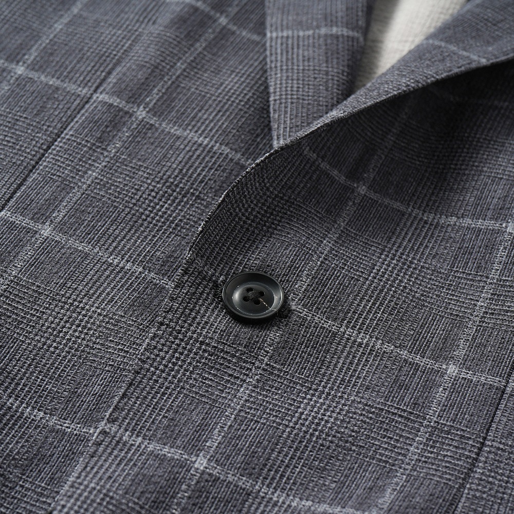 junhashimoto ジュンハシモト LIGHT 2B JACKET -STRETCH GREN CHECK- ライト2B ジャケット ストレッチグレンチェック 1032510007 GREY CHECK