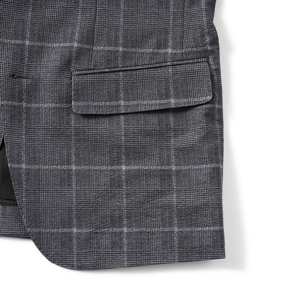 junhashimoto ジュンハシモト LIGHT 2B JACKET -STRETCH GREN CHECK- ライト2B ジャケット ストレッチグレンチェック 1032510007 GREY CHECK