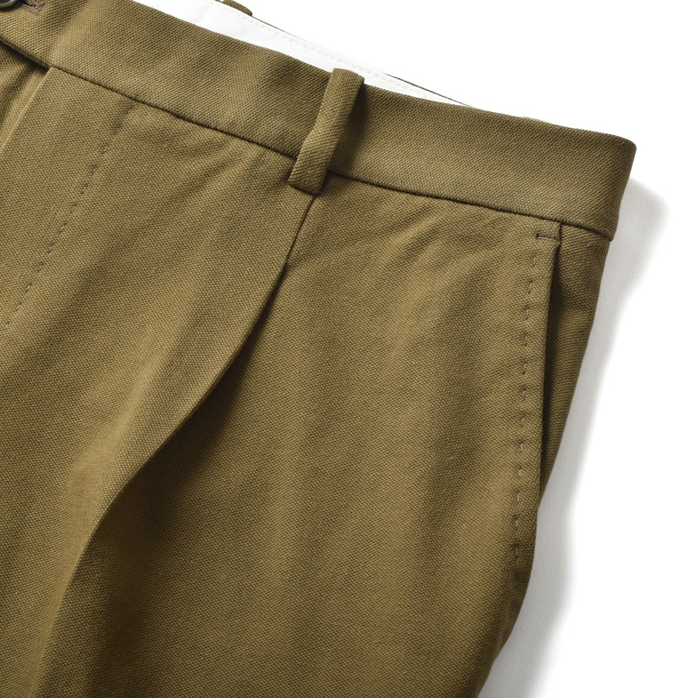 CIRCOLO 1901 チルコロ1901 コットン ピケ ジャージ ショートパンツ OLIVE