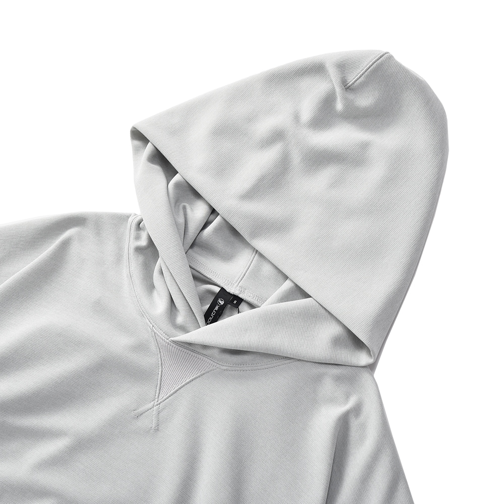 POUTNIK THE URBAN TRAVELER BY TILAK ポートニック ティラック DEL HOODIE S/S LIGHT GREY