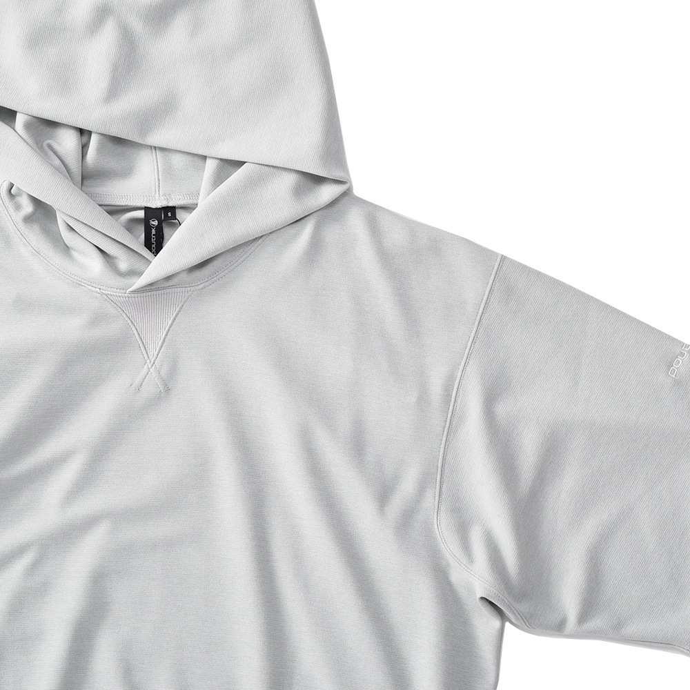 POUTNIK THE URBAN TRAVELER BY TILAK ポートニック ティラック DEL HOODIE S/S LIGHT GREY