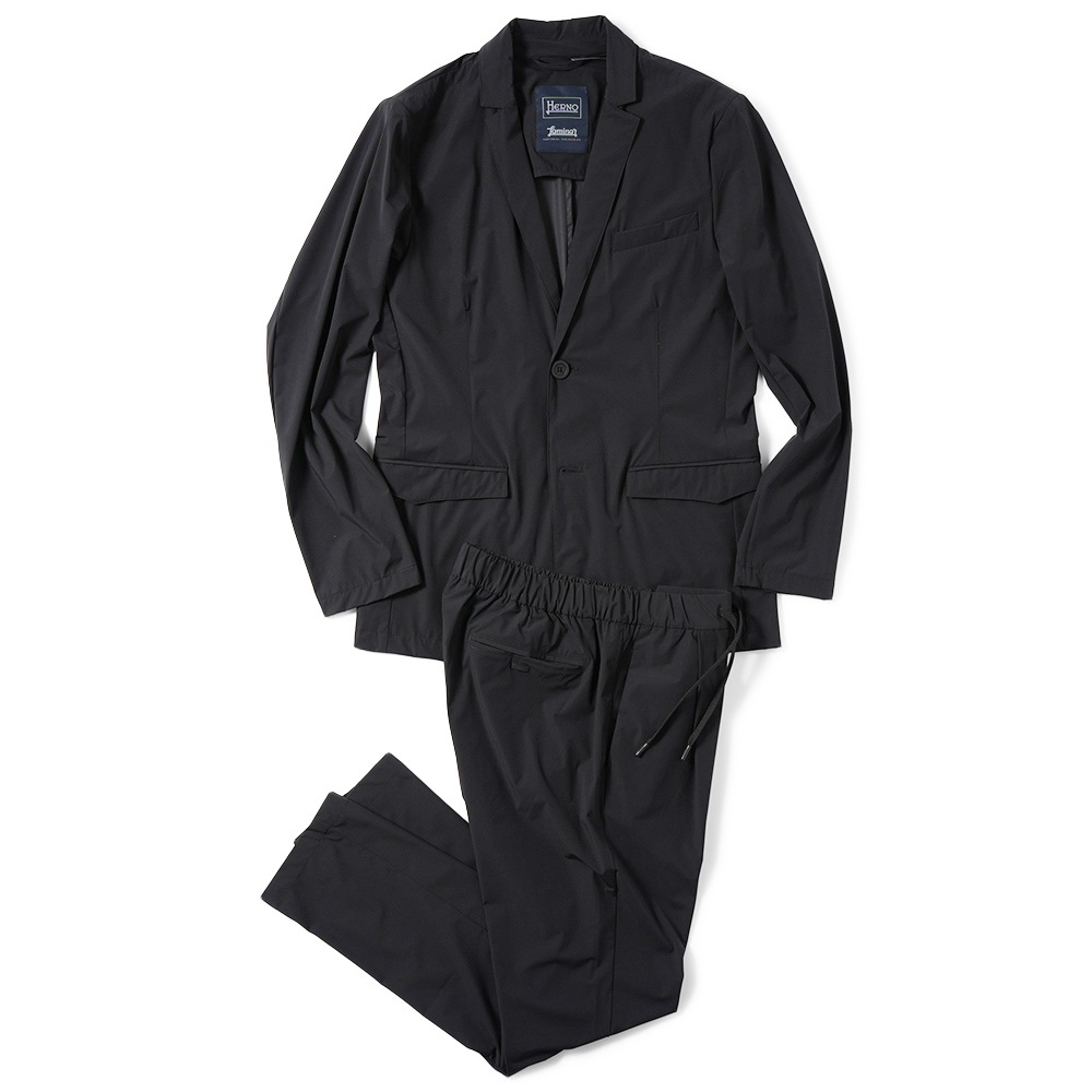 HERNO Laminar ヘルノ ラミナー ストレッチナイロン 2B ジャケット GA00021UL/12803 BLACK