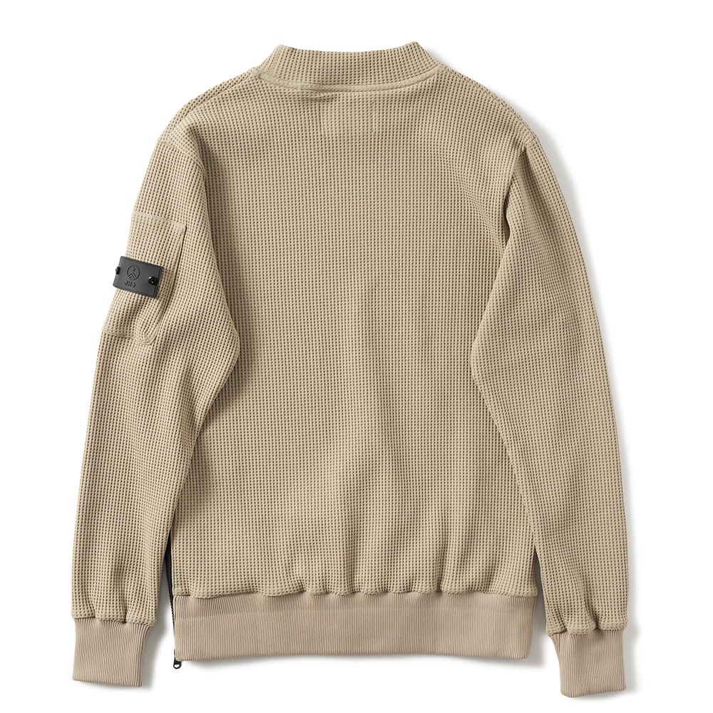 junhashimoto ジュンハシモト JH+ WAFFLE THERMAL MOCKNECK ワッフルサーマルモックネック 1102420038 BEIGE