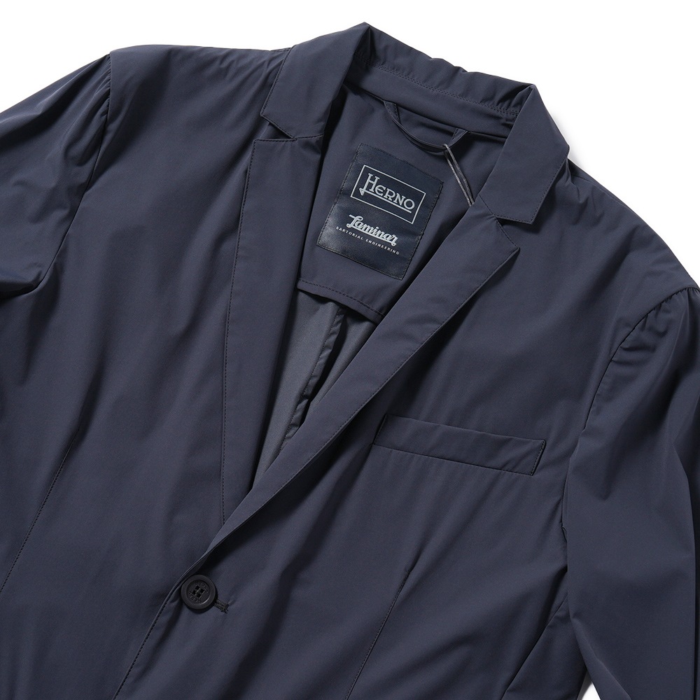 HERNO Laminar ヘルノ ラミナー ストレッチナイロン 2B ジャケット GA00021UL/12803 NAVY
