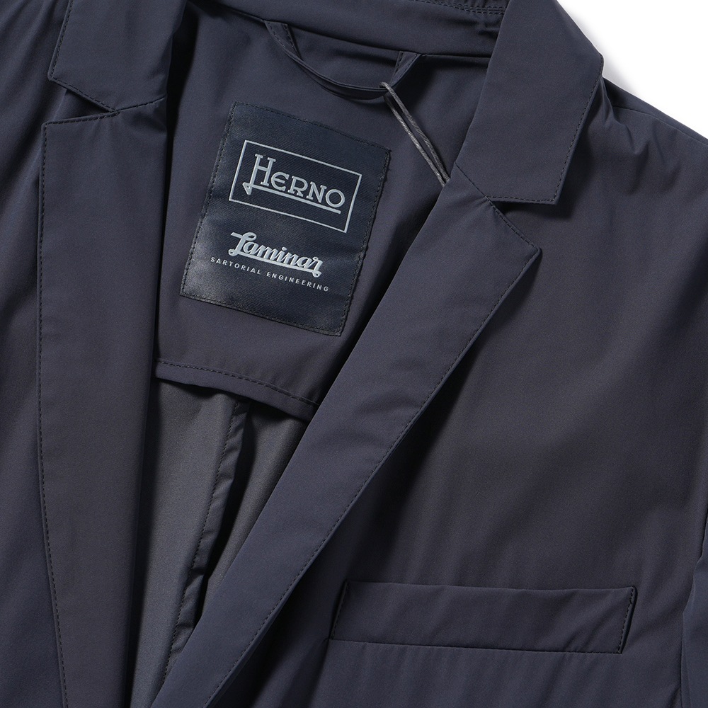HERNO Laminar ヘルノ ラミナー ストレッチナイロン 2B ジャケット GA00021UL/12803 NAVY