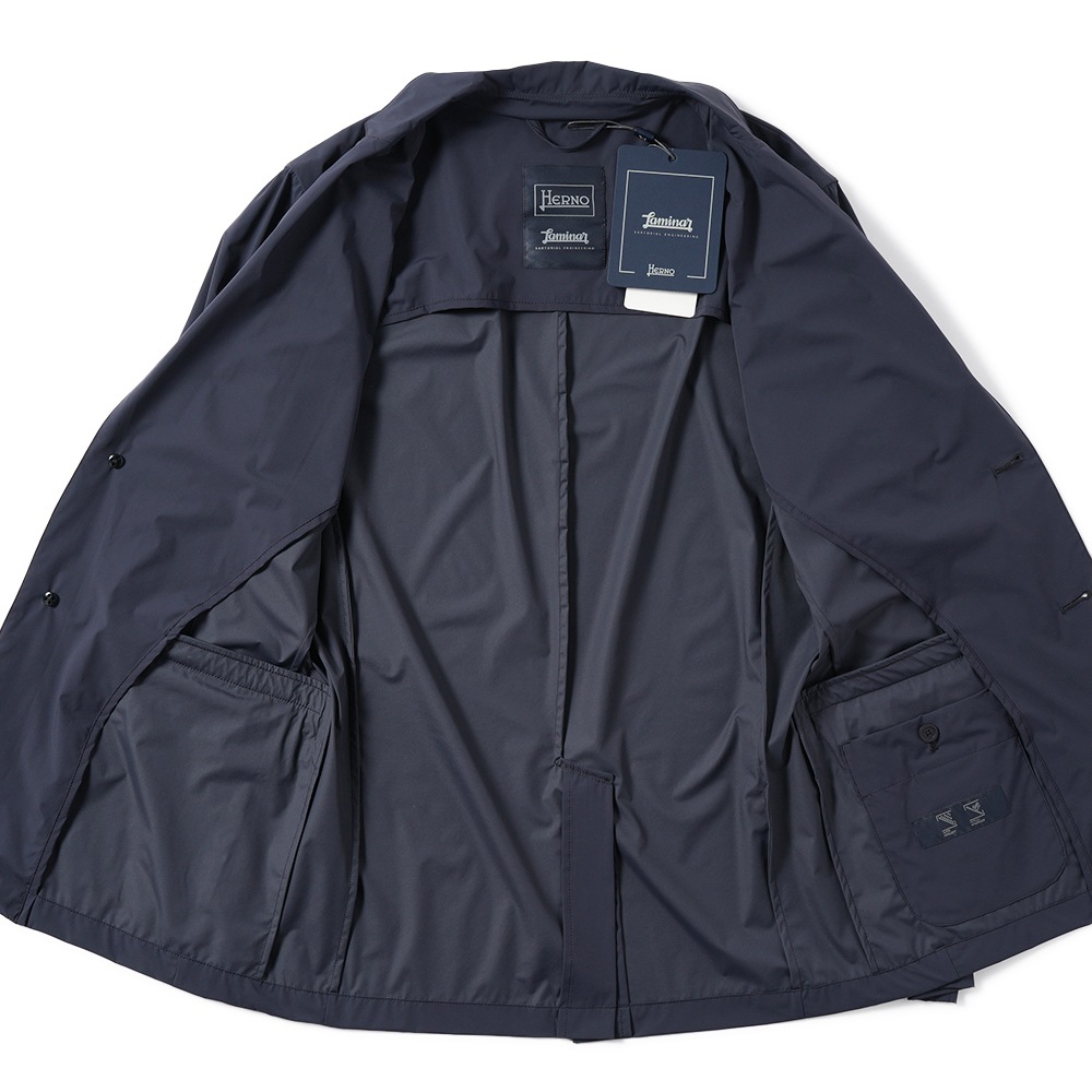 HERNO Laminar ヘルノ ラミナー ストレッチナイロン 2B ジャケット GA00021UL/12803 NAVY