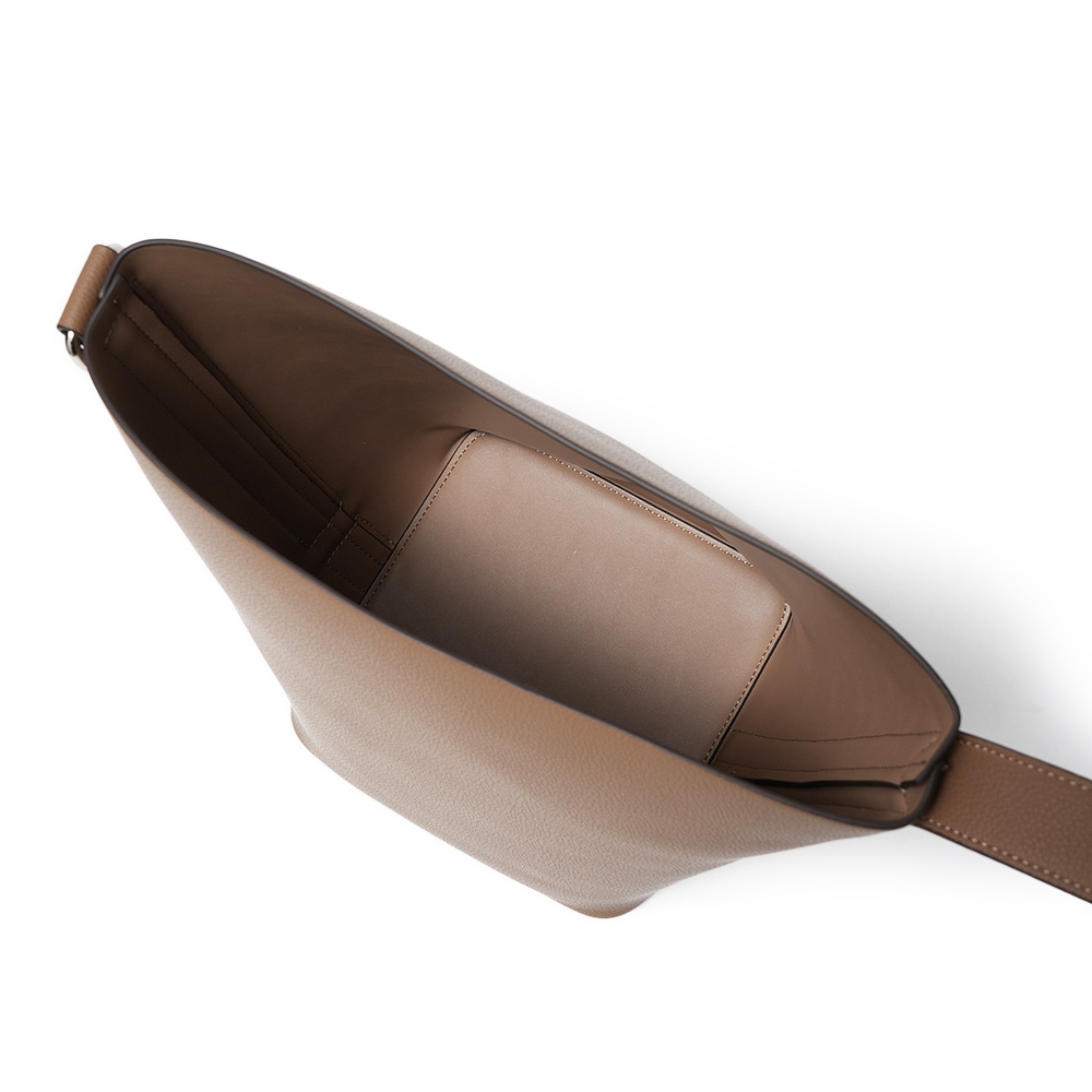 &MyuQ アンドミューク ERIO エリオ ヴィーガンレザー 2WAYショルダーバッグ GREIGE