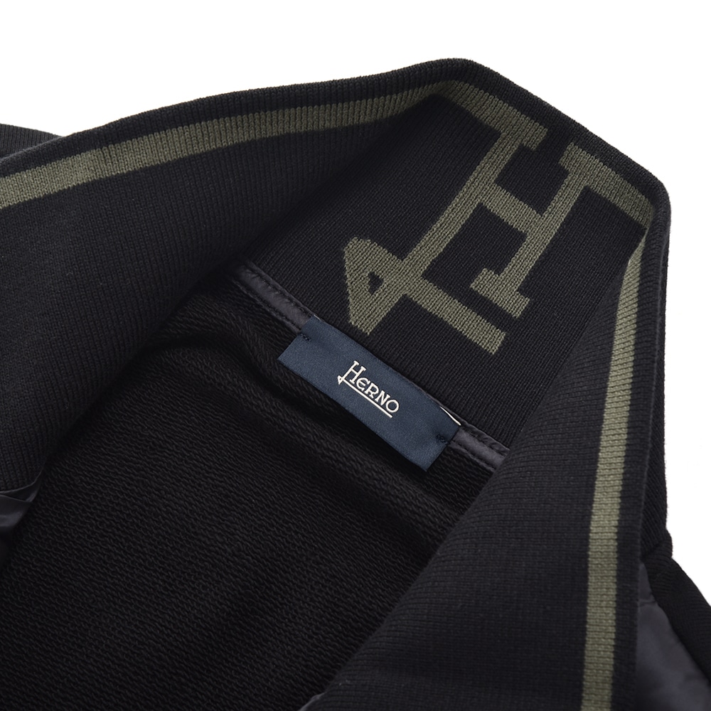 HERNO ヘルノ ジャージ×ライトダウン ジップアップブルゾン JP000109U