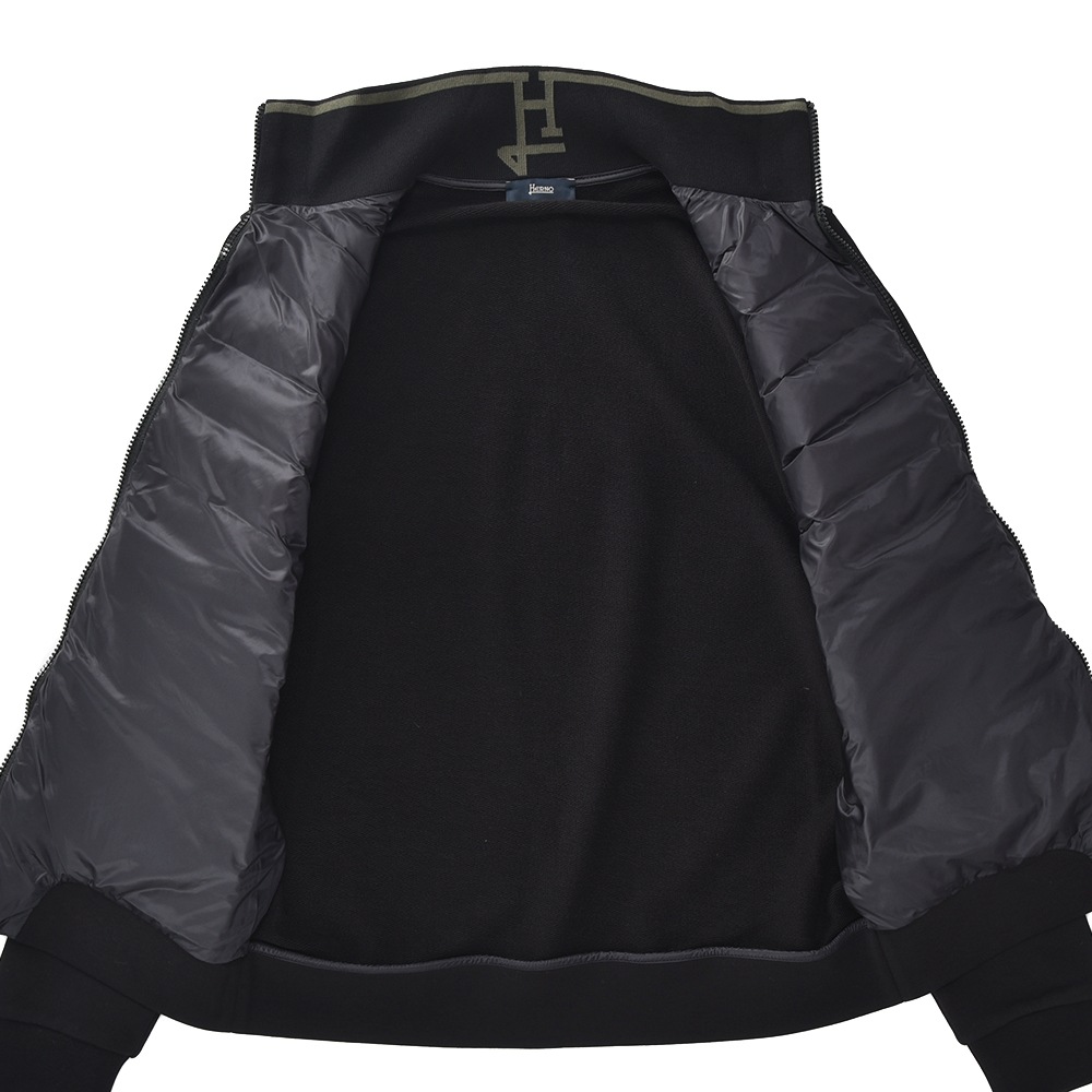 HERNO ヘルノ ハイブリッド ライトダウン×ジャージ ブルゾン 46 HERNO
