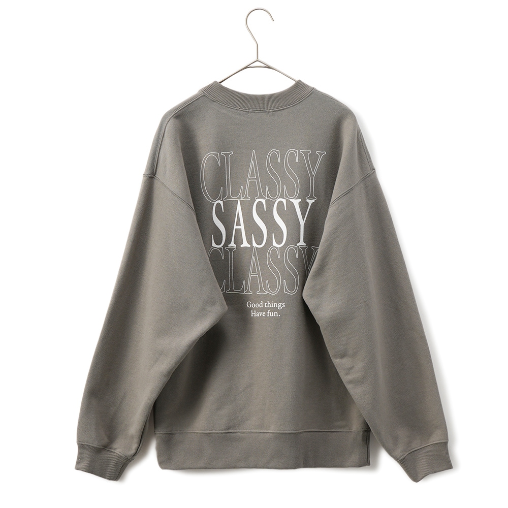 PROTAGONISTA プロタゴニスタ ロゴ スウェットプルオーバー PNT-CS-35 DARK GREY