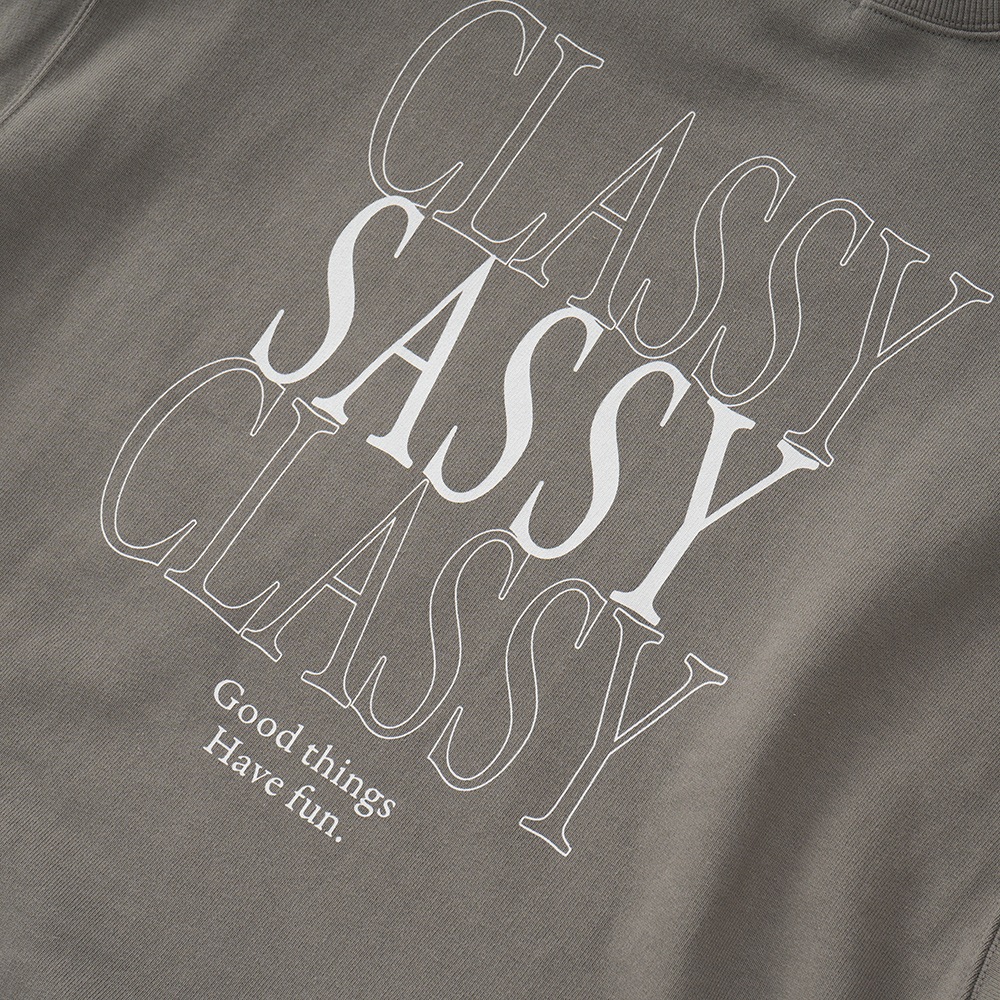 PROTAGONISTA プロタゴニスタ ロゴ スウェットプルオーバー PNT-CS-35 DARK GREY