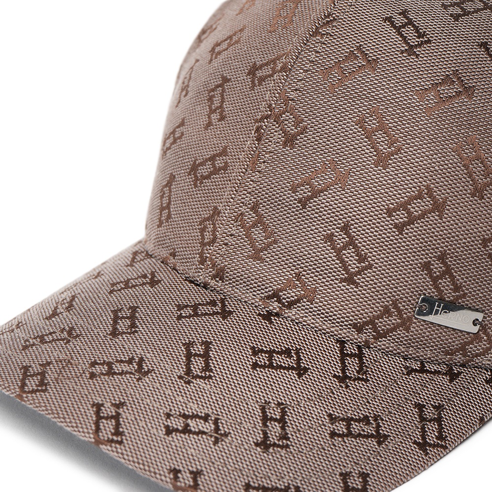 HERNO ヘルノ モノグラム キャップ BER00025U/12605W BROWN