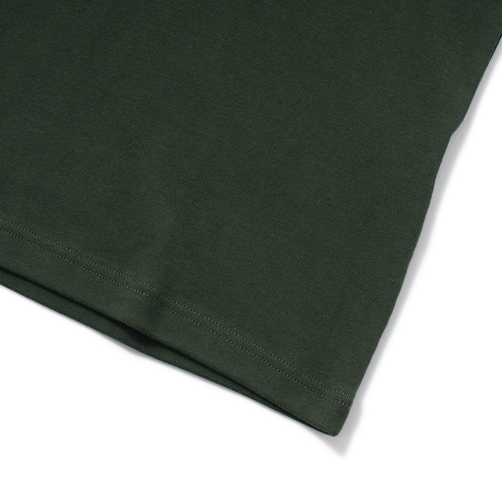 GICIPI ジチピ 2602P GRONGO Costina 1×1 グローンゴ クルーネック ベーシックフィット Tシャツ OLIVE