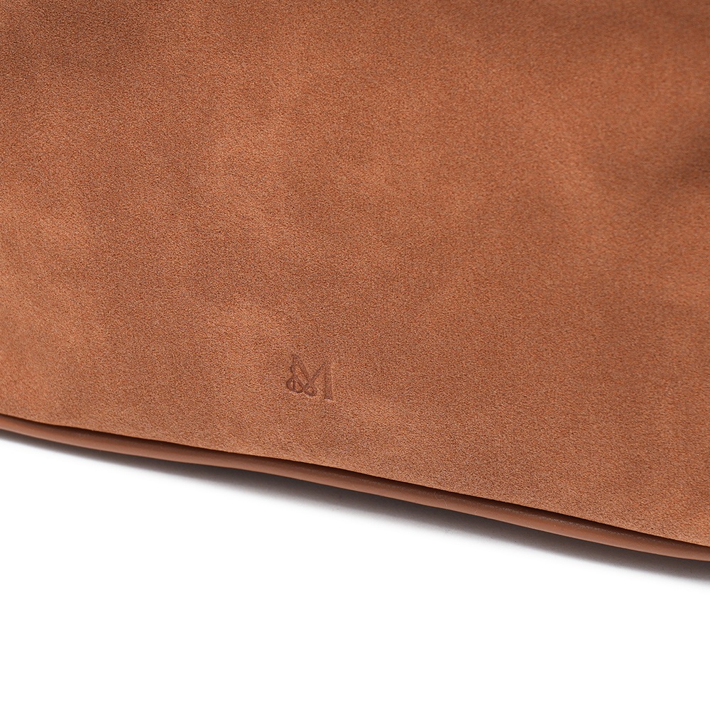 &MyuQ アンドミューク LOTI ヴィーガンレザー チェーンバッグ CAMEL BROWN