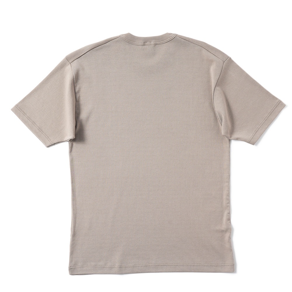 GICIPI ジチピ 2602P GRONGO Costina 1×1 グローンゴ クルーネック ベーシックフィット Tシャツ GREIGE