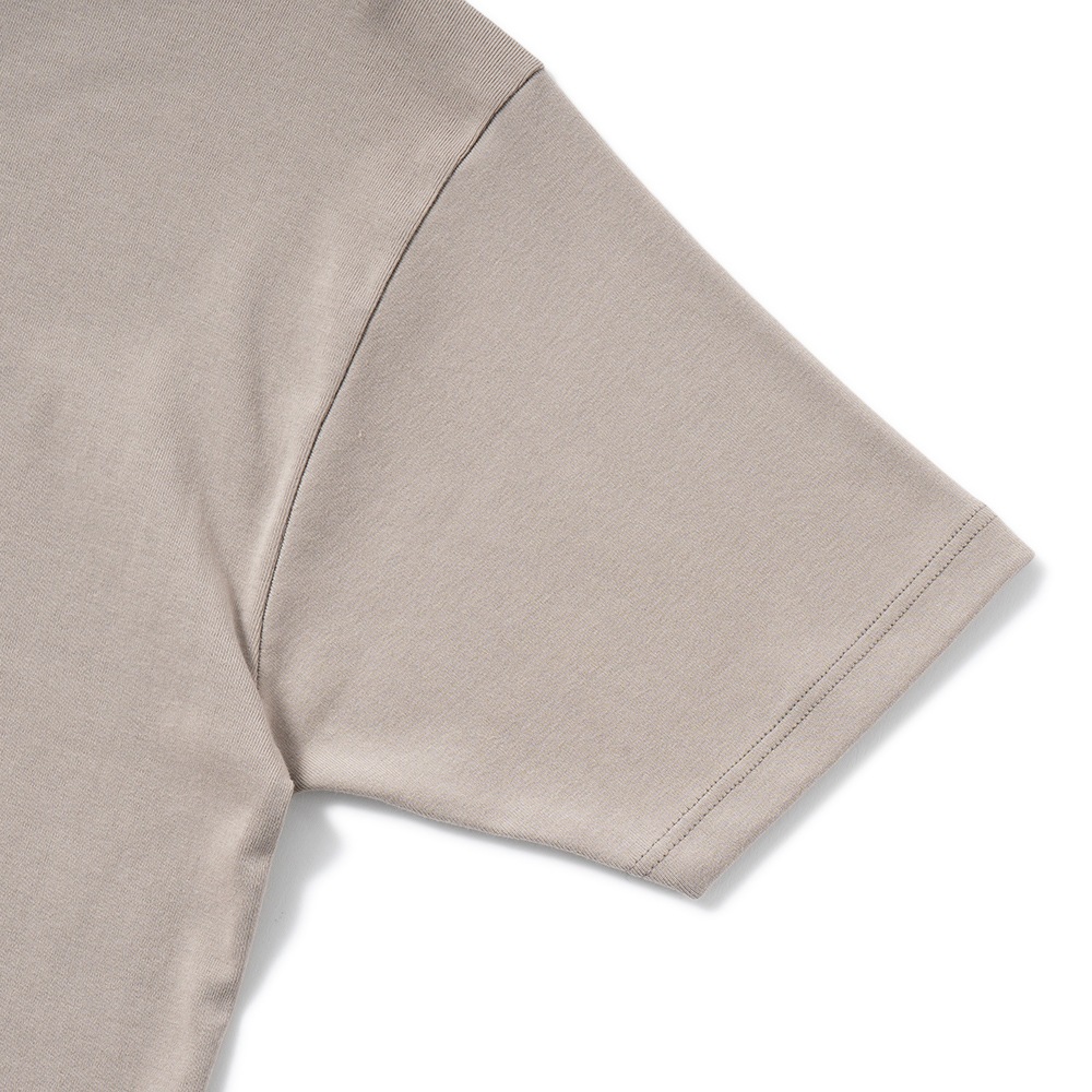 GICIPI ジチピ 2602P GRONGO Costina 1×1 グローンゴ クルーネック ベーシックフィット Tシャツ GREIGE