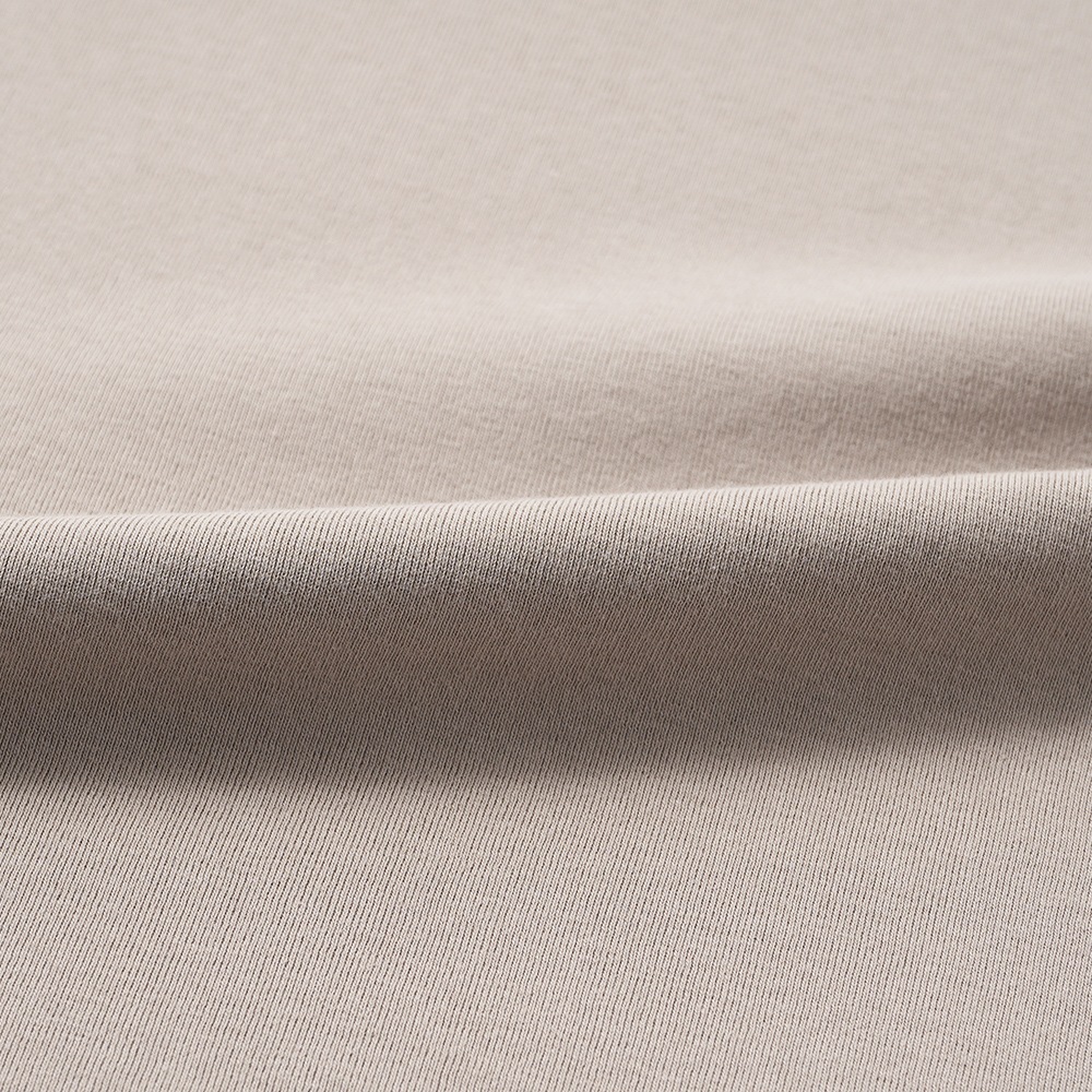 GICIPI ジチピ 2602P GRONGO Costina 1×1 グローンゴ クルーネック ベーシックフィット Tシャツ GREIGE