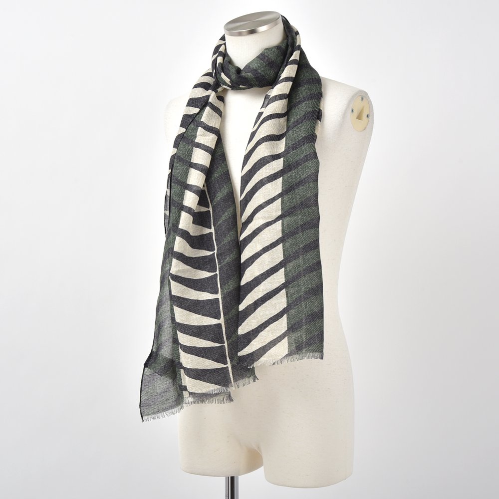 GIERRE ジエレ コットン・リネン プリント ストール 【国内正規品