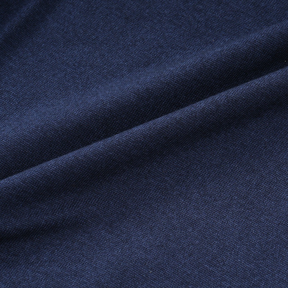 GRANSASSO グランサッソ メリノウール ニット 製品染め クルーネック ロングスリーブ 57136/22763 NAVY