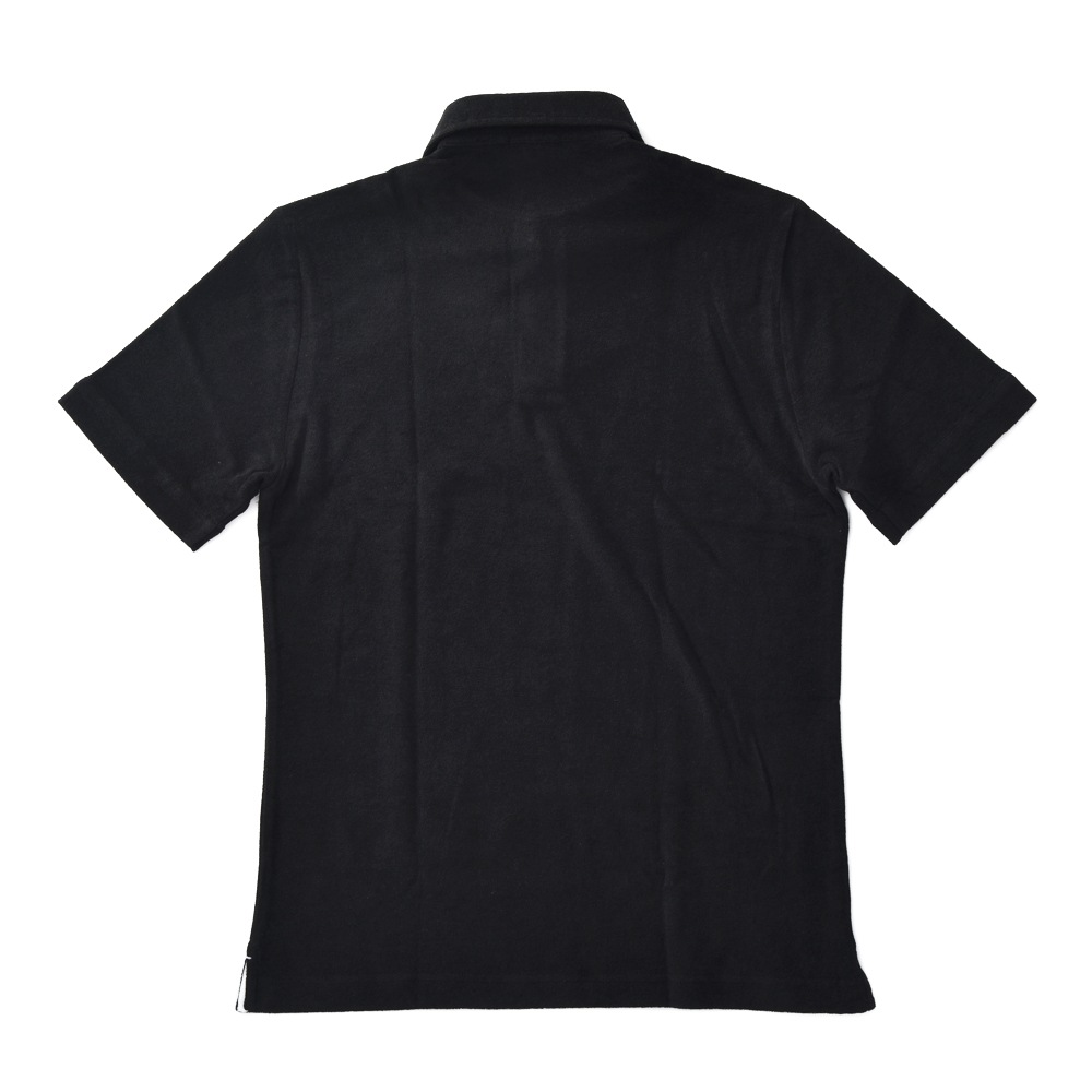 GUY ROVER ギローバー コットン パイル スキッパーポロシャツ BLACK