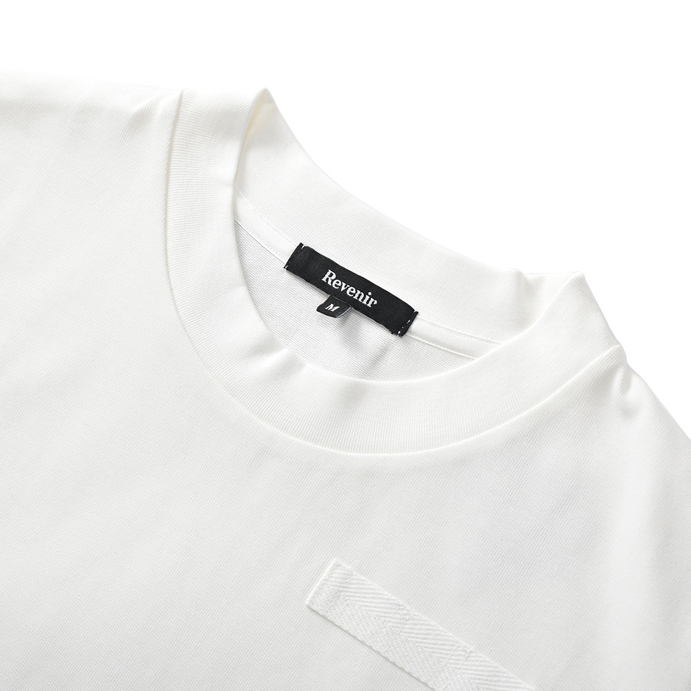 REVENIR リブニール SUVIN GIZA CREW NECK S/S クルーネックTシャツ WHITE