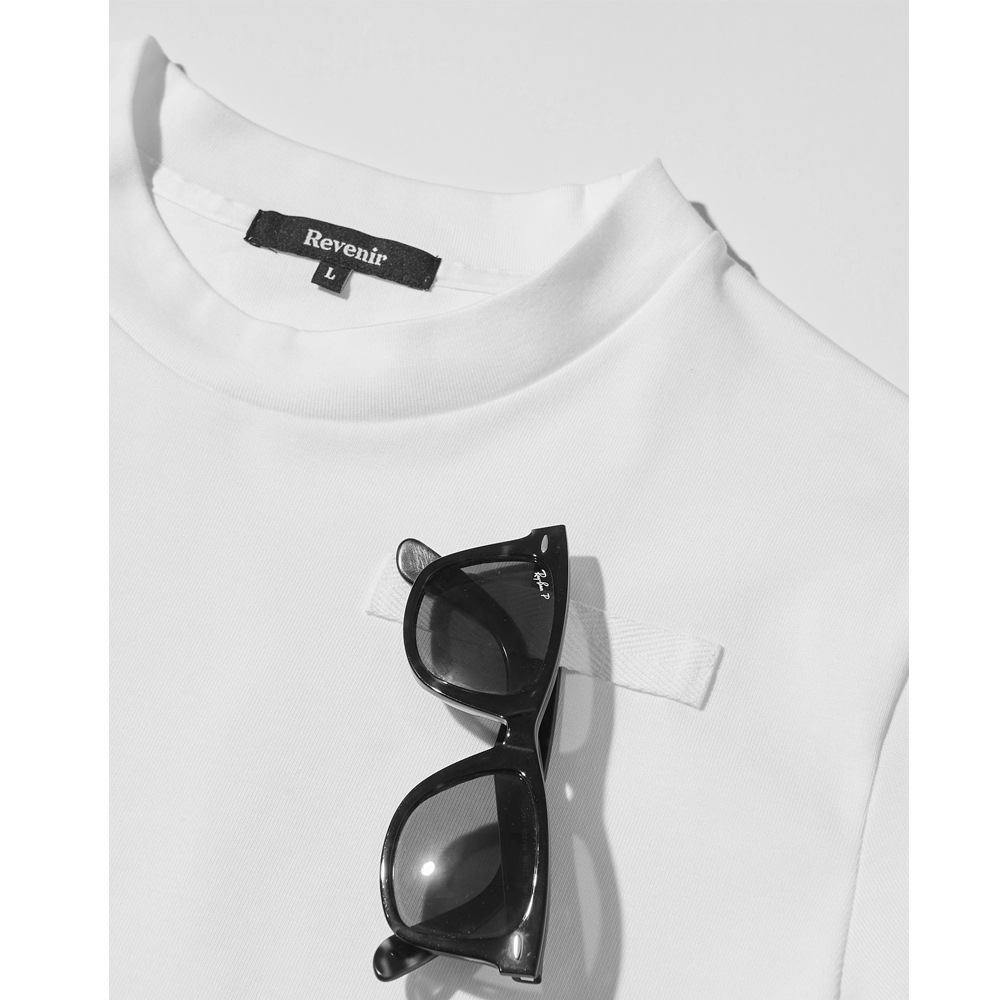 REVENIR リブニール SUVIN GIZA CREW NECK S/S クルーネックTシャツ WHITE