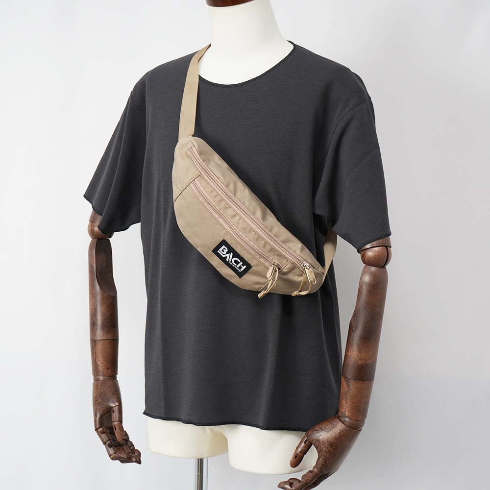 BACH バッハ Waist Pouch CODURA ナイロン ウェストポーチ SAND BEIGE