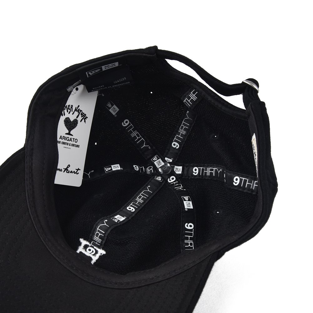 NEW ERA・HRM ニューエラ・ハリウッドランチマーケット NEW ERA HRM H エンブロイダリー パッカブルバイザー キャップ BLACK