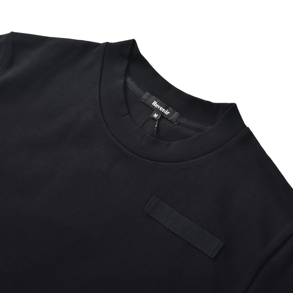 REVENIR リブニール SUVIN GIZA CREW NECK S/S クルーネックTシャツ BLACK