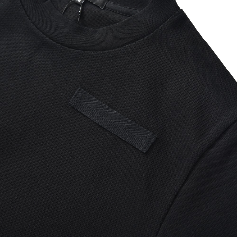 REVENIR リブニール SUVIN GIZA CREW NECK S/S クルーネックTシャツ BLACK