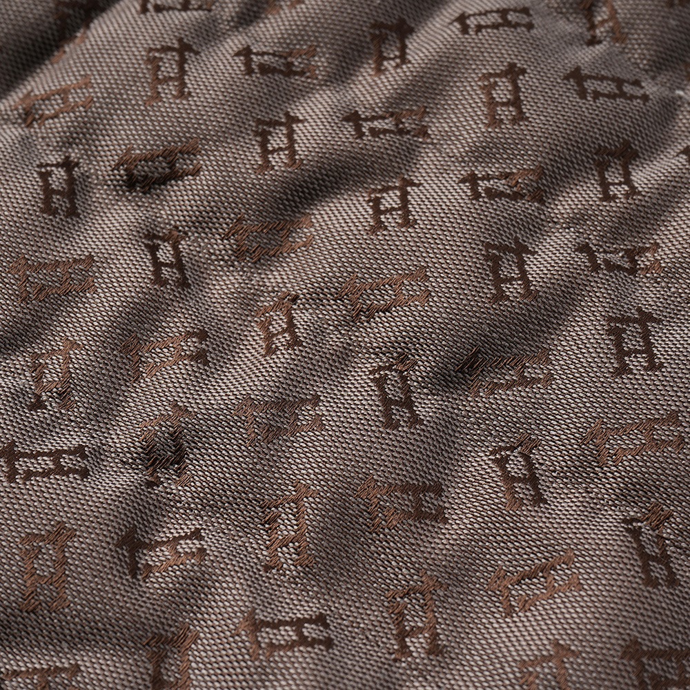 HERNO ヘルノ コットン・ポリエステル モノグラム  ライトダウンベスト PI001104U-12605W BROWN