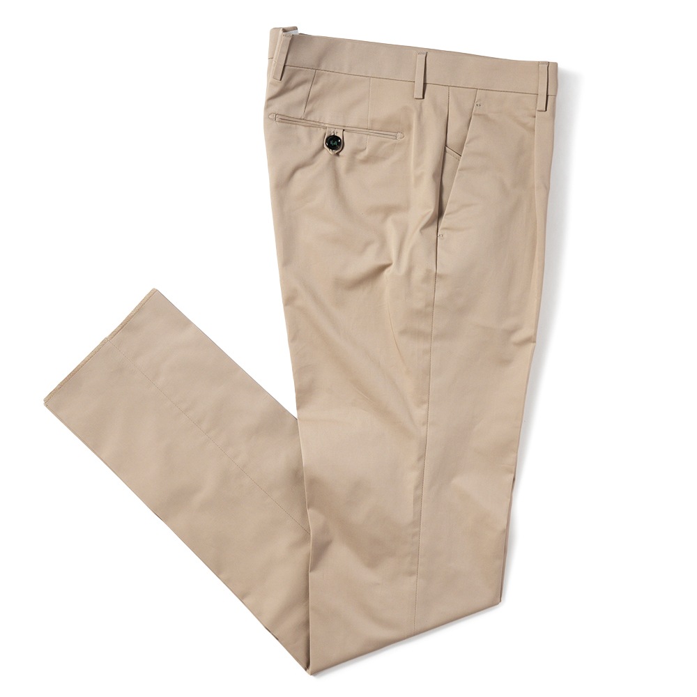 BERWICH ベルウィッチ JMORELLO-1P-CK1790X ストレッチコットンツイル 1プリーツ パンツ BEIGE