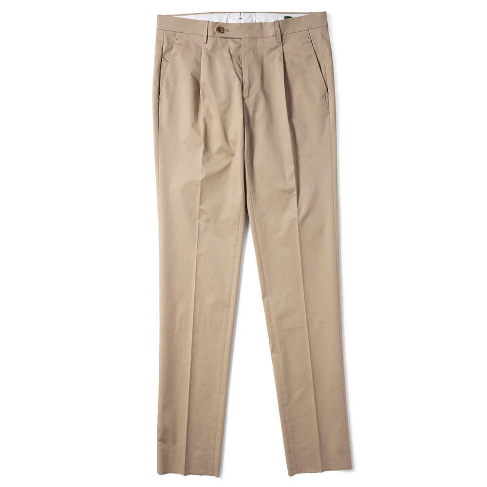 BERWICH ベルウィッチ JMORELLO-1P-CK1790X ストレッチコットンツイル 1プリーツ パンツ BEIGE