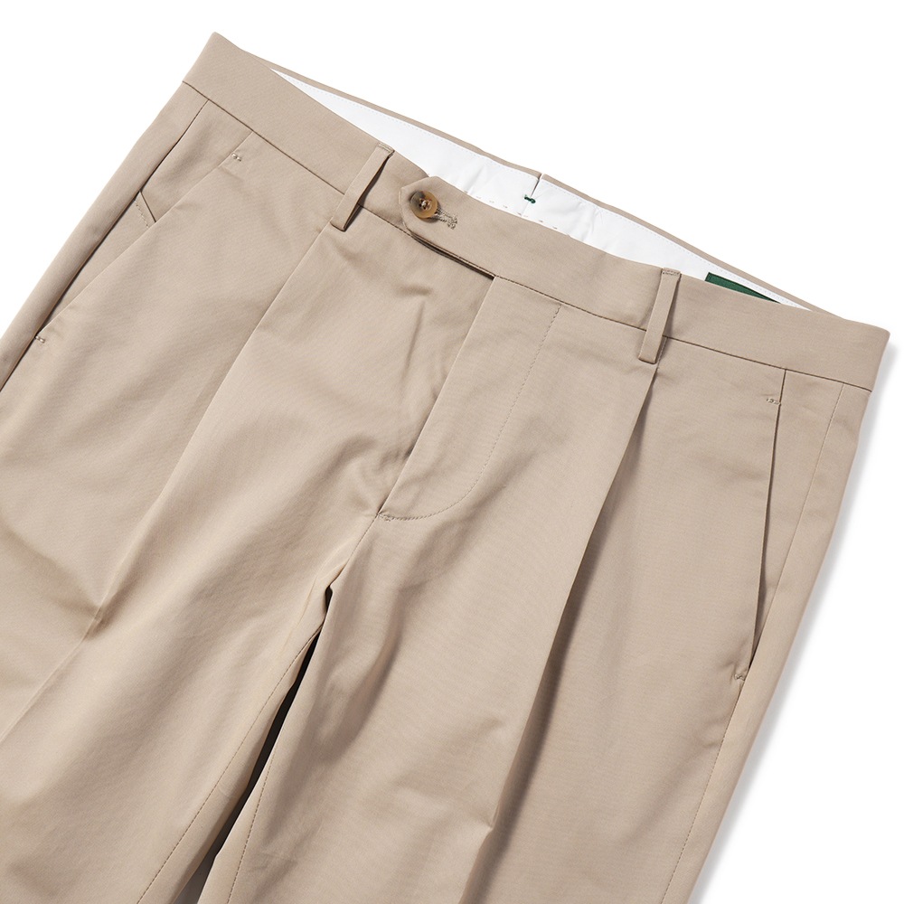BERWICH ベルウィッチ JMORELLO-1P-CK1790X ストレッチコットンツイル 1プリーツ パンツ BEIGE