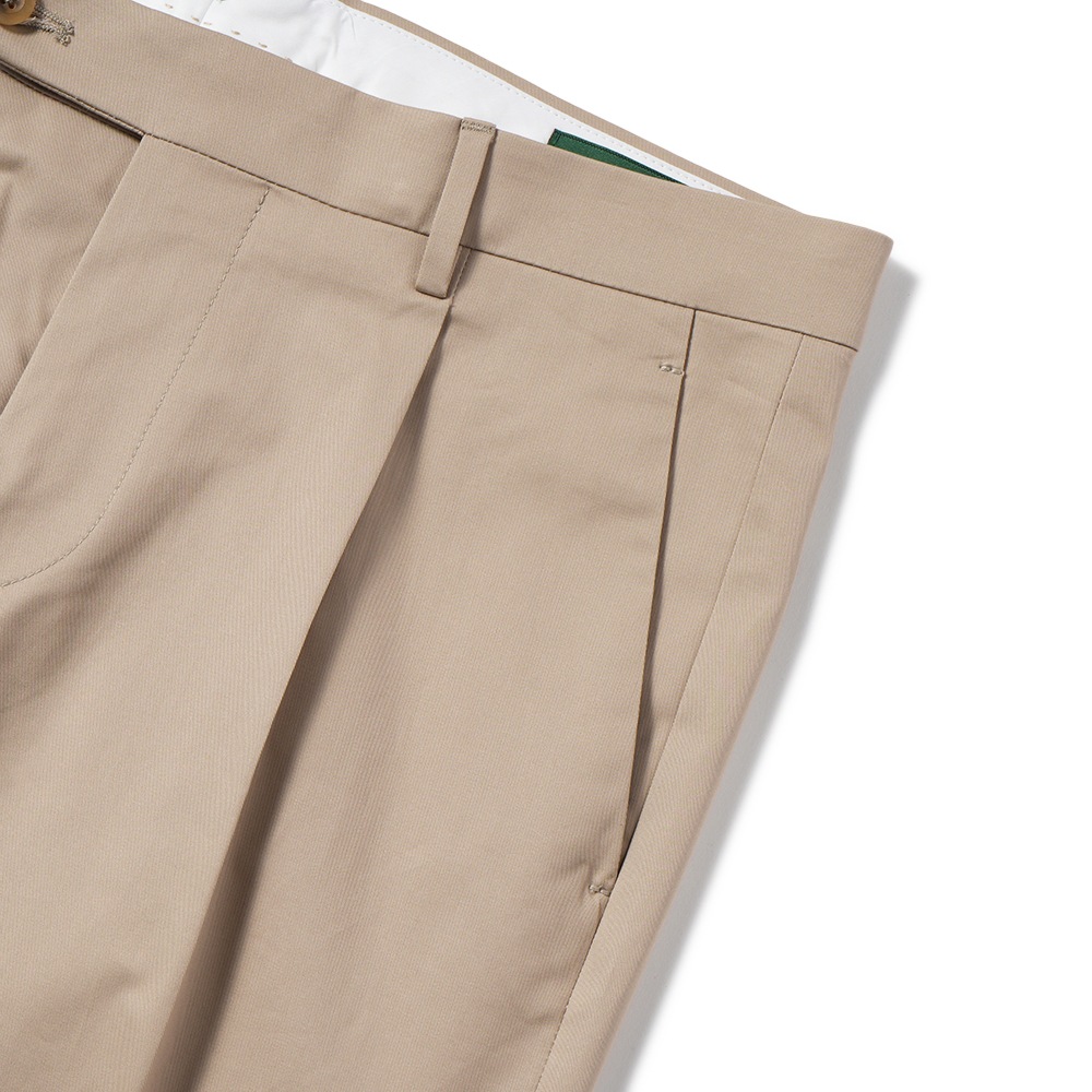BERWICH ベルウィッチ JMORELLO-1P-CK1790X ストレッチコットンツイル 1プリーツ パンツ BEIGE