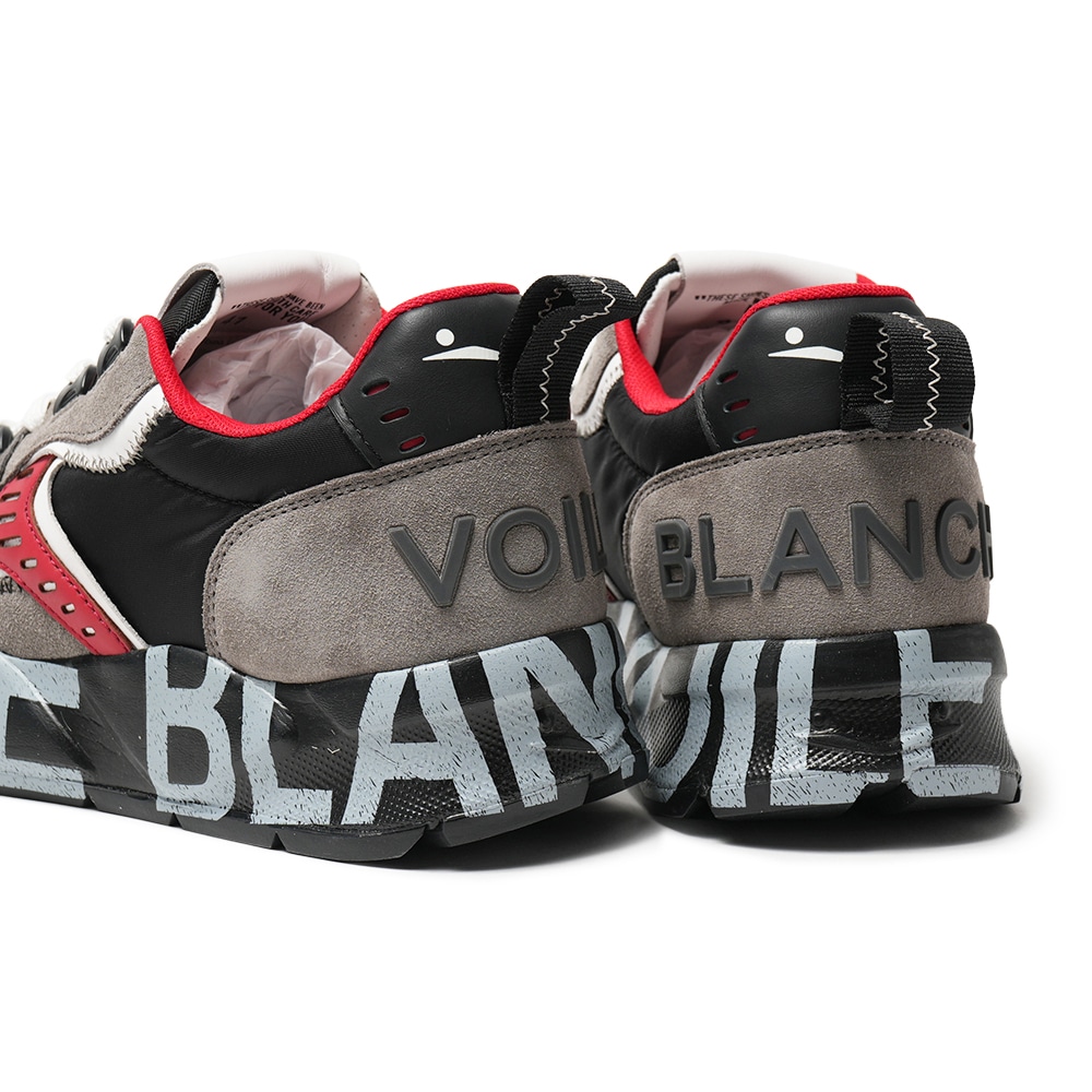 VOILE BLANCHE ボイルブランシェ CLUB01 スエード・ポリエステル スニーカー 2017465/06 GRY/BLK/RED