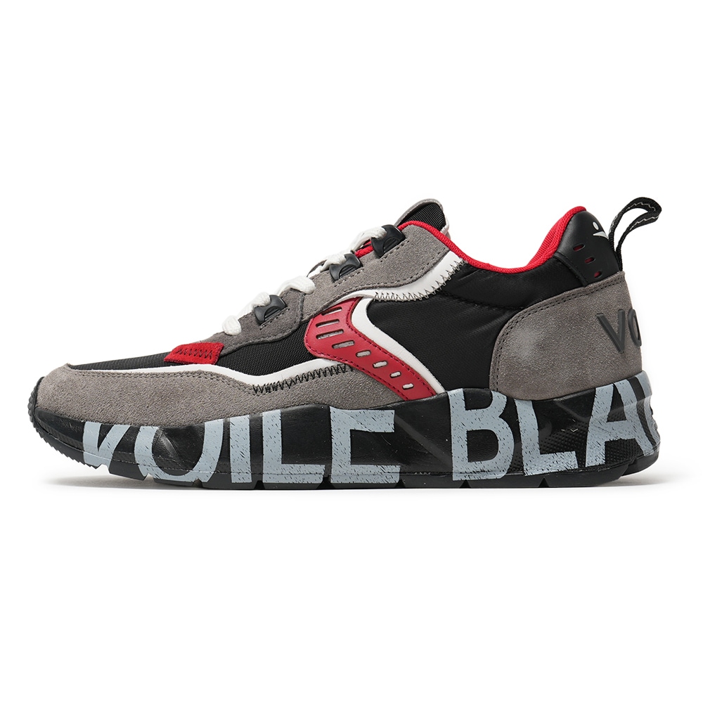 VOILE BLANCHE ボイルブランシェ CLUB01 スエード・ポリエステル スニーカー 2017465/06 GRY/BLK/RED