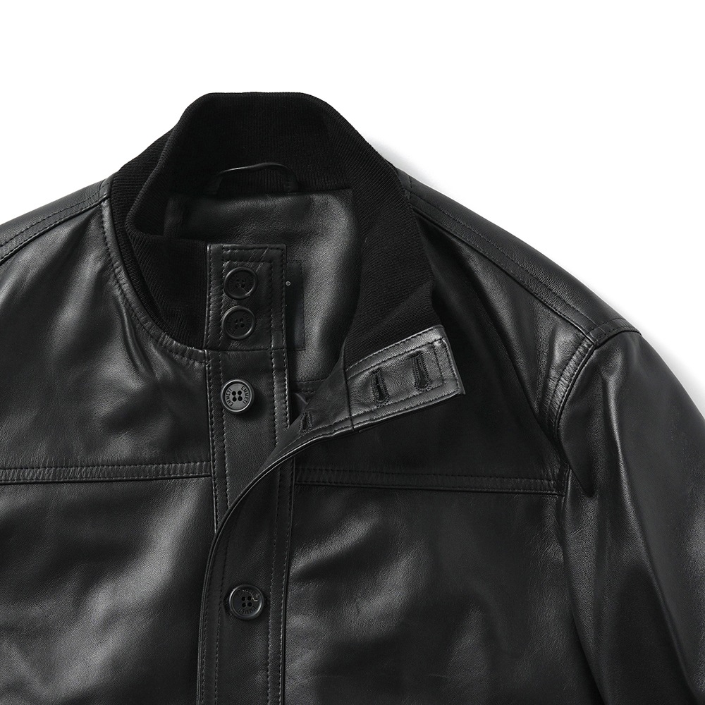 EMMETI エンメティ GUS LANA SP PLONGE ガス スペシャル プロンジェレザー A-1型 ブルゾン BLACK