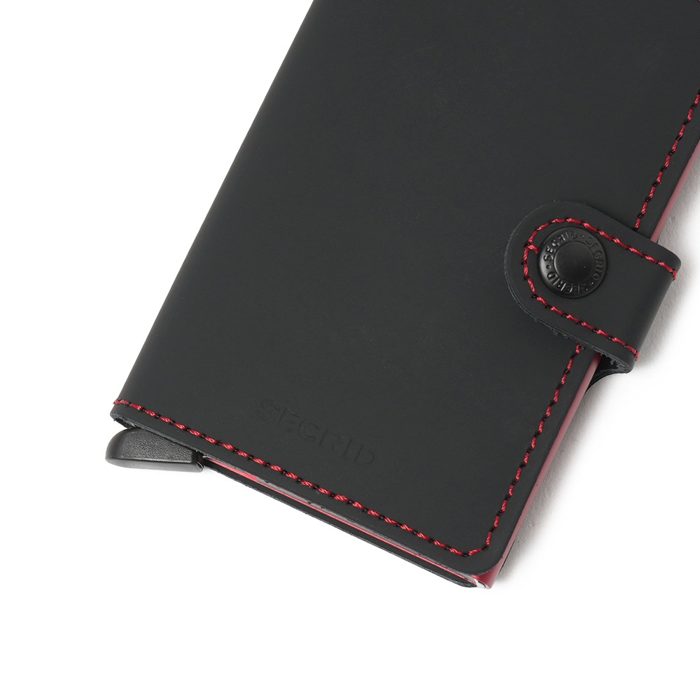 SECRID セクリッド MINIWALLET MATTE ミニウォレット BLACK/RED