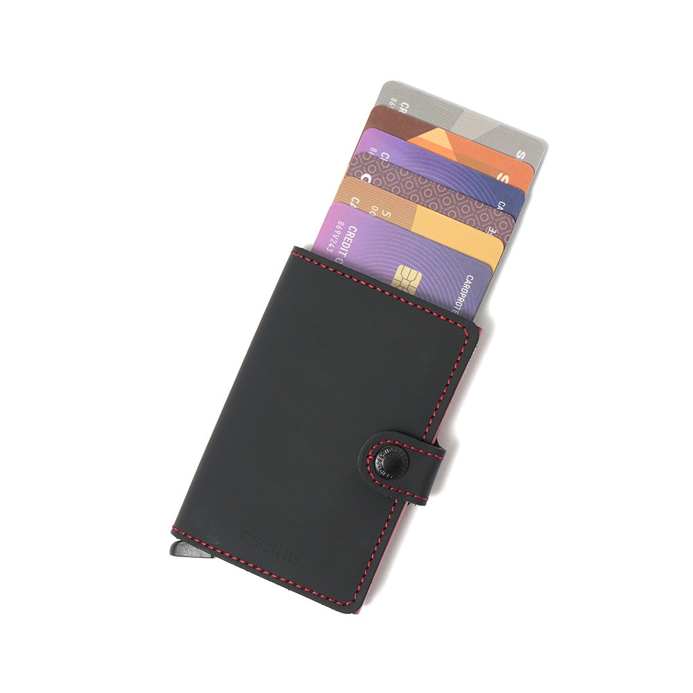 SECRID セクリッド MINIWALLET MATTE ミニウォレット BLACK/RED