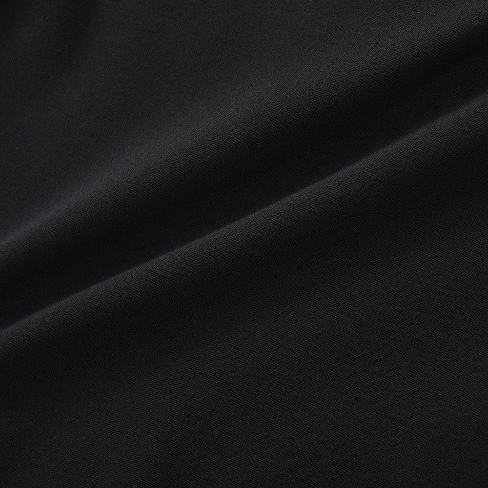 REVENIR リブニール COTTON POLYESTER KNIT MOCK NECK S/S ニット モックネック Tシャツ BLACK