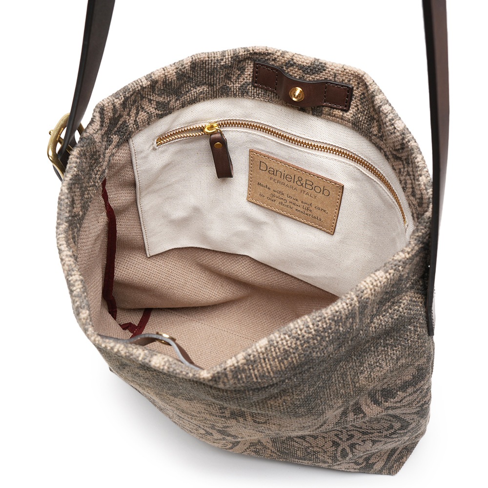 Daniel&Bob ダニエル&ボブ CORIUM TOTE STAMP コリウム トート スタンプ BEIGE×GRAY