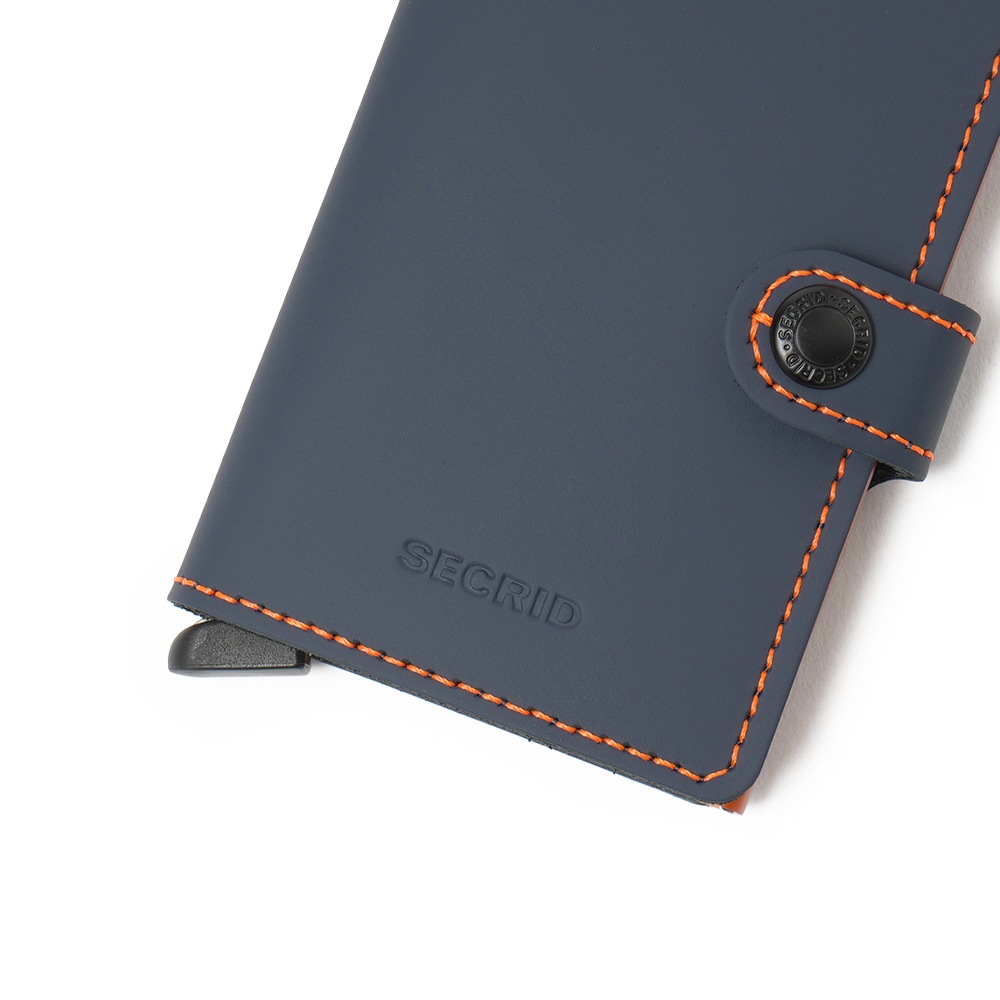 SECRID セクリッド MINIWALLET MATTE ミニウォレット NIGHT BLUE&ORANGE