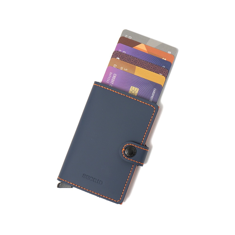 SECRID セクリッド MINIWALLET MATTE ミニウォレット NIGHT BLUE&ORANGE