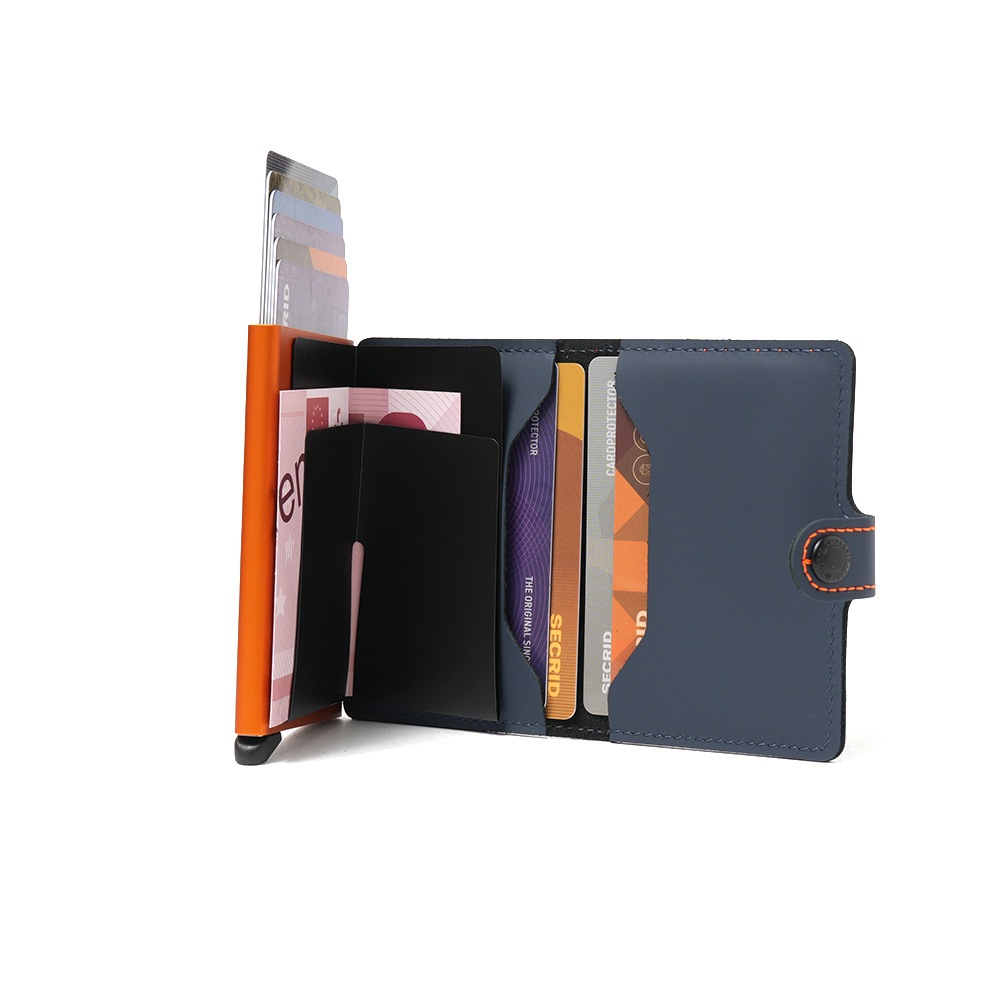 SECRID セクリッド MINIWALLET MATTE ミニウォレット NIGHT BLUE&ORANGE