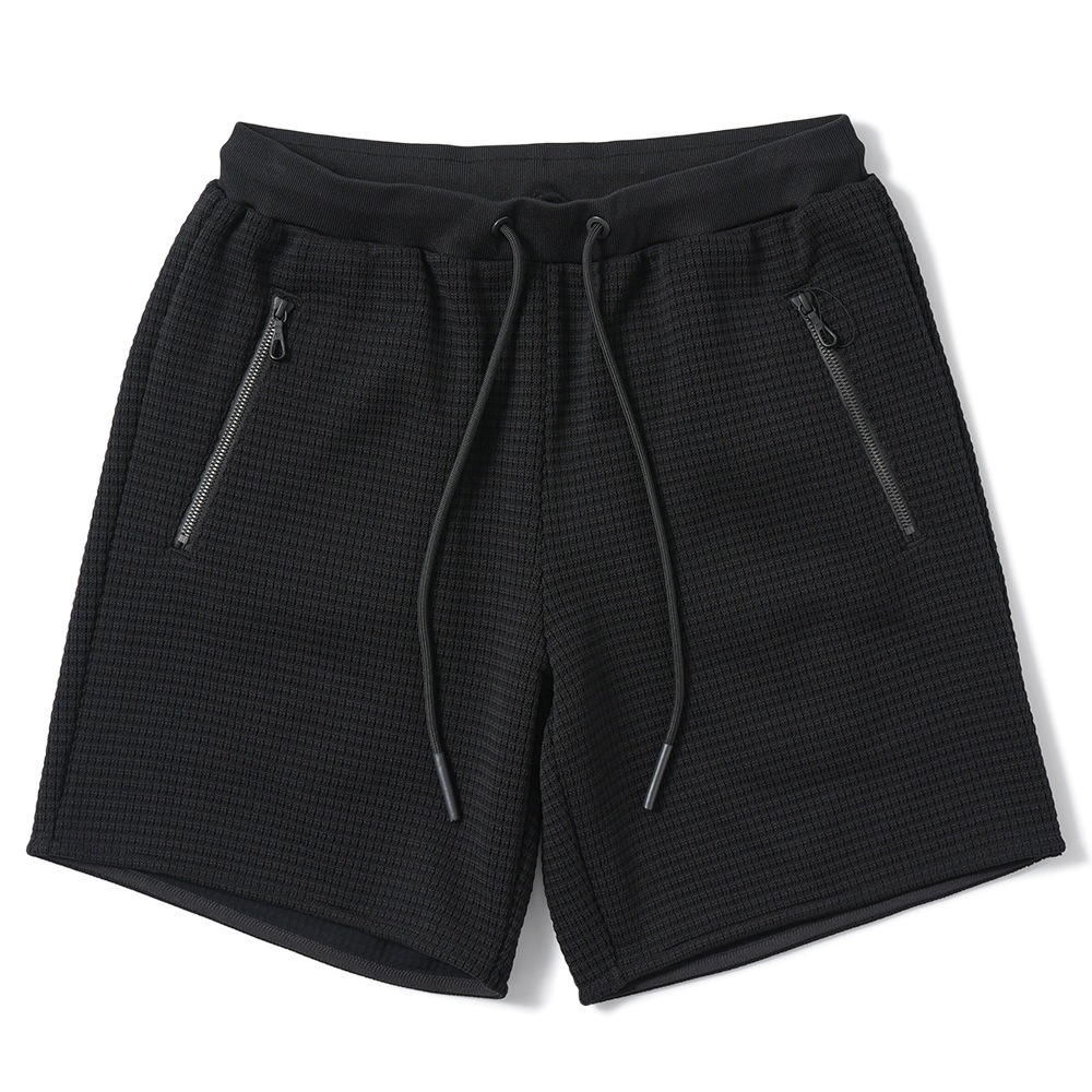 onegravity ワングラヴィティ ブロックワッフル ショートパンツ 61-234-07-030010 BLACK