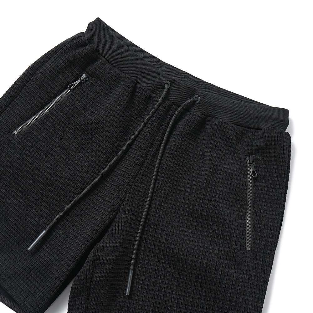 onegravity ワングラヴィティ ブロックワッフル ショートパンツ 61-234-07-030010 BLACK