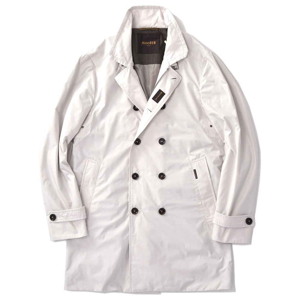 【 MooRER 】モランディ ポリエステル ダブルブレスト コート MOORER ムーレー MORANDI-KM ポリエステル ダブルブレスト