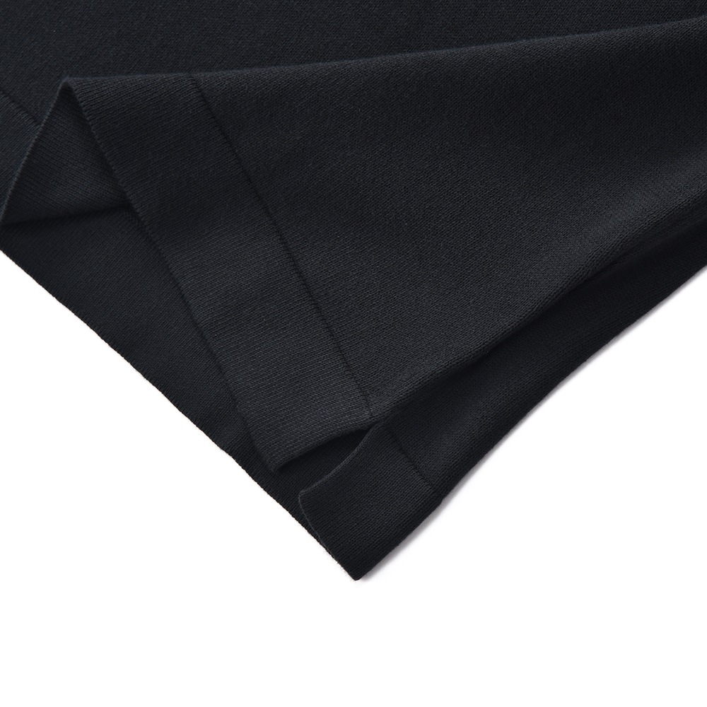 GRANSASSO グランサッソ ソフトコットン ニット クルーネック ショートスリーブ Tシャツ 58138/18120 BLACK